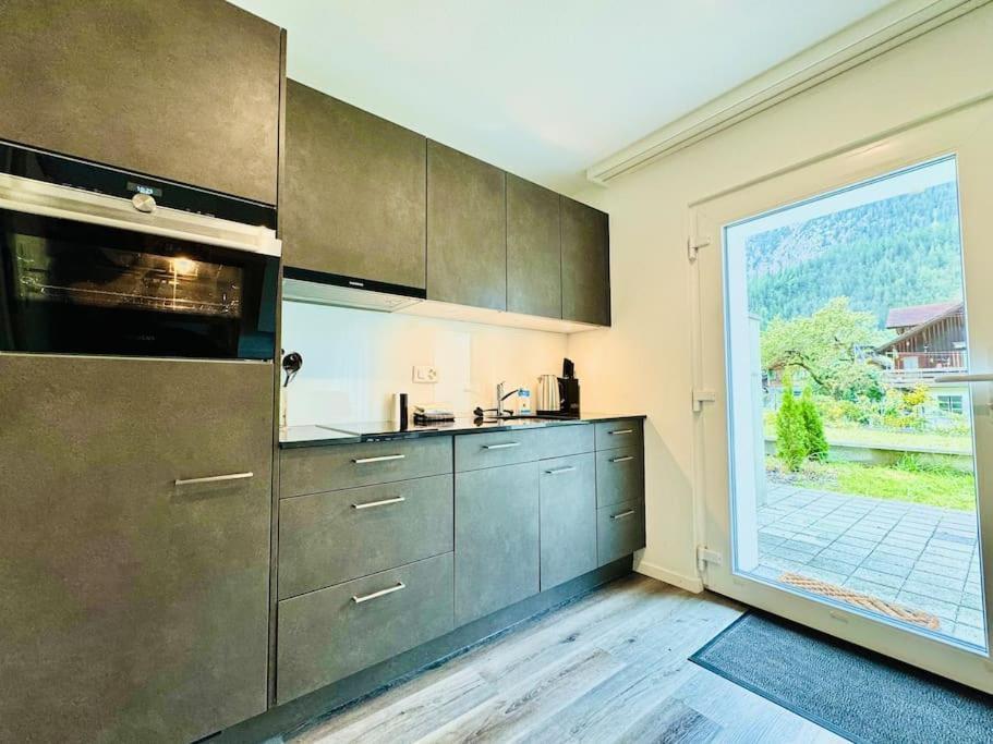 Cute & Cozy Oasis, Private Afternoon Sun Terrace Apartment Kandersteg Exterior foto
