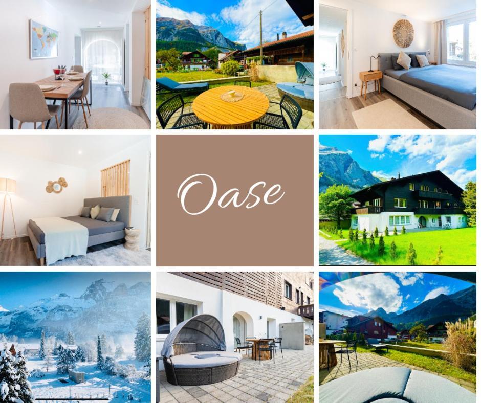 Cute & Cozy Oasis, Private Afternoon Sun Terrace Apartment Kandersteg Exterior foto